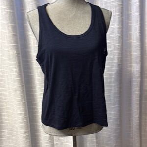 Athleta Blue Tank Top Relaxed Fit Scoop Neck
